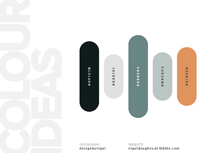 Colour Palette Ideas app design branding clean colour colour palette design graphicdesign green grey home page home screen landing page logo mobile design orange simple soft vector webdesign