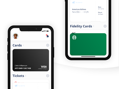 Minimal Wallet App adobe xd design iphonex minimal wallet app xd