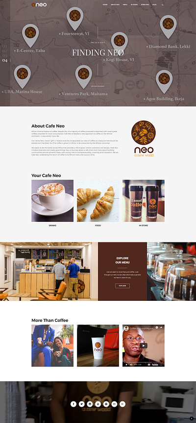 Ebenezer Ndukwe - Cafe Neo Website Development ebenezer ndukwe ebenezy ict spaveline spaveline ltd technology web developement website development