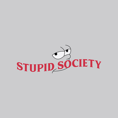 Stupid Society abuse of power baptism branding cartoon character concept design illustration logo paranoid peradaban social typography