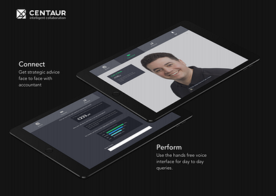 Centaur - App for Entrepreneurs and Accountants branding design typography ui ux