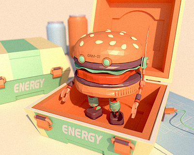 Learn Hamburger animation c4d design illustration