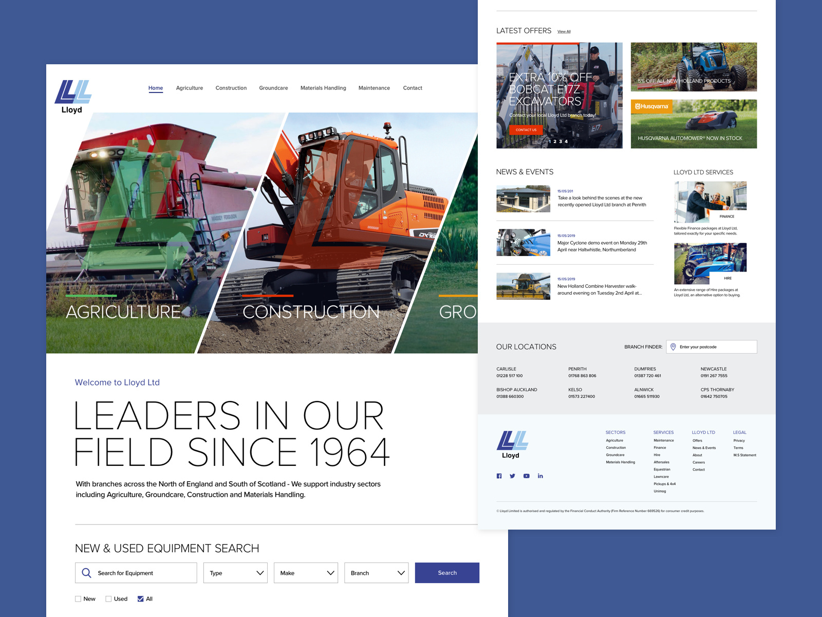 Example of Lloyd-LTD Homepage