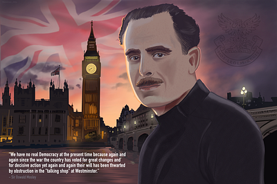 Sir Oswald Mosley britain history ipad mosley peakyblinders procreate siri siroswaldmosley