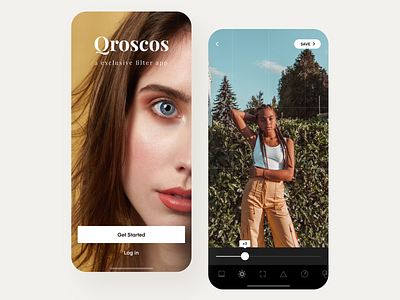 Filter App Concept Design adjustment concept edit filter filter app filters login mobile mobile app mobile app design mobile design splash yellow