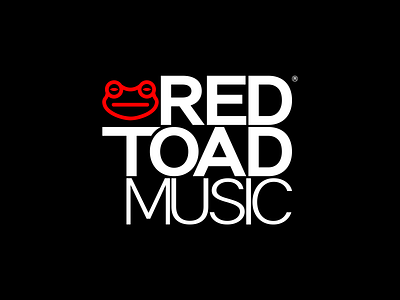 Red Toad Music branding logo typography vector