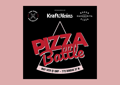 Pizza Battle ―Gastronomic Event cover digital flyer food gastronomy graphic design illustrator instagram logo pizza social media