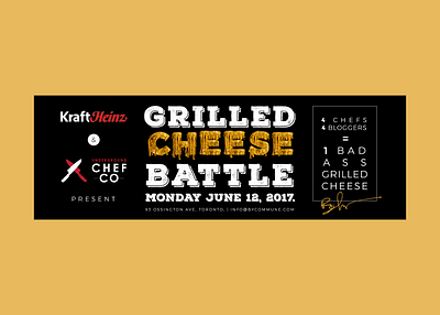 Grilled Cheese Battle ―Gastronomic Event adobe banner branding cheese cover design digital flyer food graphic design illustration illustrator logo photoshop social media