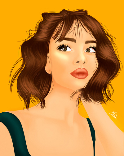 The Girl with Brow Eyes | Illustration illustration