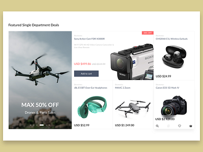 E-Commerce Shop - Fresh Deals Block for the Home page concept dailyui design ecommerce ecommerce design ecommerce shop illustration landing shot sketch ui ux web