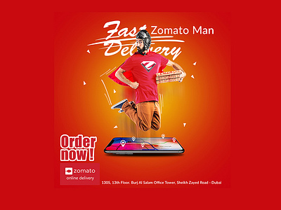 Zomato Man branding