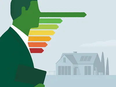 Energy renovation and crooks characterdesign color conceptual illustration editorial editorial illustration illustration illustrator liar pinocchio scam texture vector