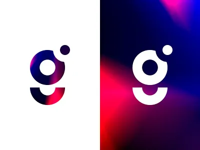 G Logo Exploration alphabet circle color dot g logo geometric gif gradient gradienta graph graphic leaks letter light logo monogram noise smile typography