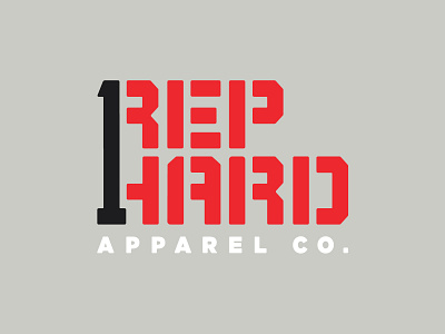 Rep Hard apparel branding buffalo ny clothing identity sports sports branding stronghold studio type