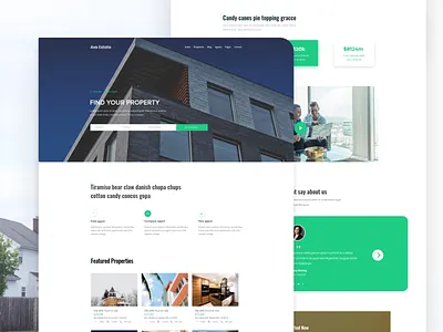 Home Page Real Estate account management agency business finance bank credit debit card payment blockchain services contact new trend clean website real estate realestate typography user experience ux user interface ui web landing page