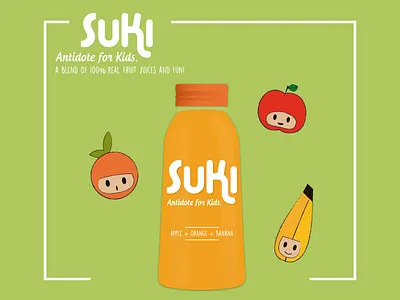Suki Juice art colors design draw drawing flat food fruits illustration juice vector vector illustration vectorart