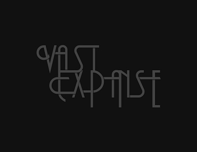 Vast Expanse Logo art direction lettering logo typography