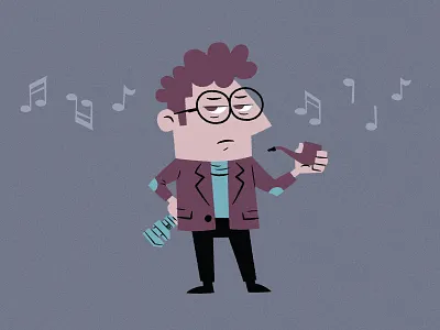 Professor Plum clue cluedo game illustration jacket mockinbird music mystery pipe plumbing professor wrench