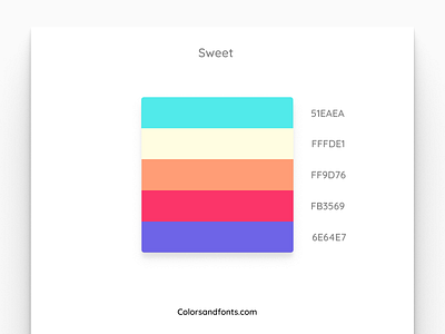 Colors & fonts - Sweet candy colores colorful colors design paleta palette playful sweet sweetness toy yummy