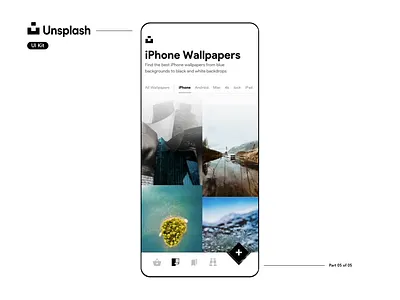Unsplash - The Finale animation app flinto freebie interaction design ios motion product design sketch ui uikit unsplash ux