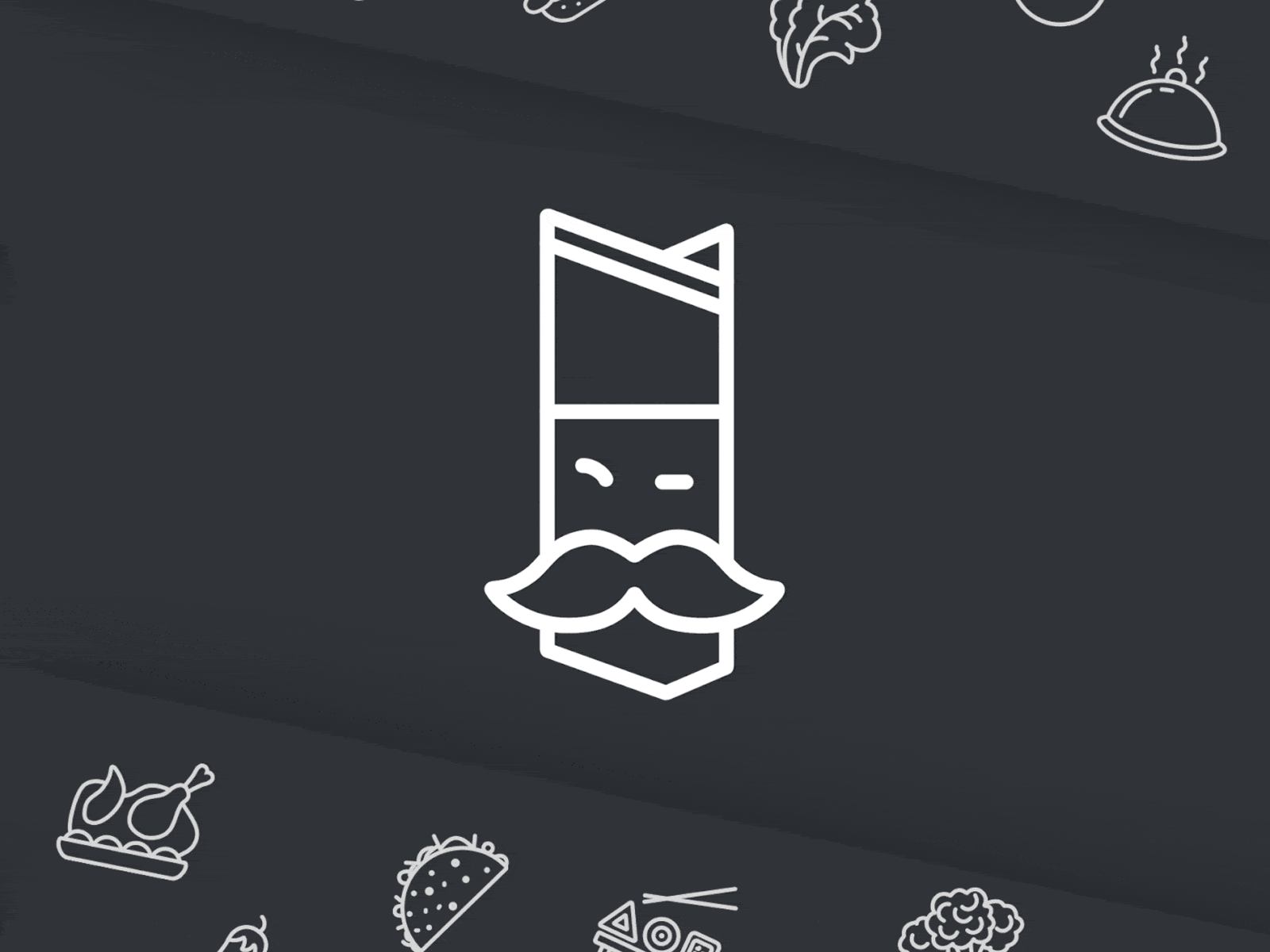 Foodease app animated logo animated animation design food app foodie funny idenitity interaction design interactive line icon linear logo logo design motion motion design user friendly