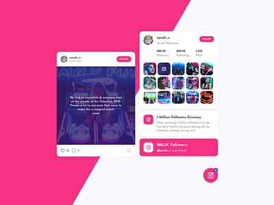 Asgard Social Plugin - Instagram feed followers gallery html instagram instagram post instagram stories instagram template live model photo plugin profile template ui ux wordpress