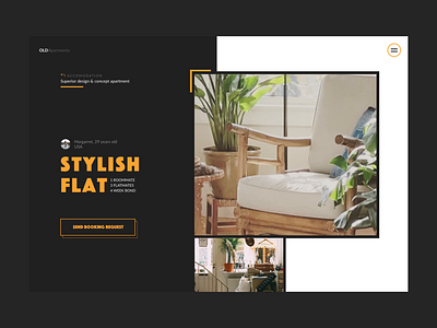 OLDApartments apartments artdirection czechdesign design minimal retro sdmk studio ui ux website