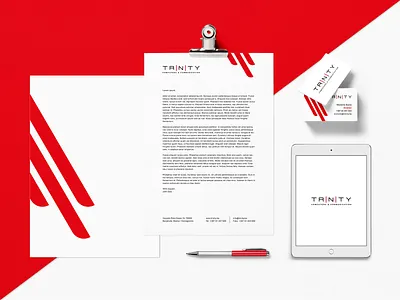 Trinity brand branding business color design graphic graphic design grid logo stationery technology vector