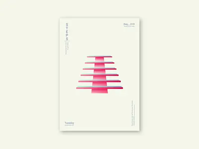 Steps poster brand clean design elegant flat identity illustration minimalist poster real estate steps ui