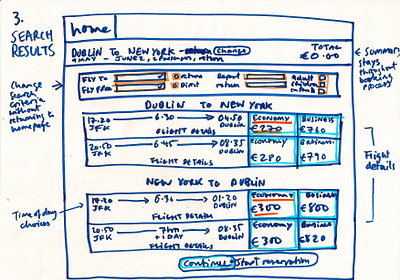 Search flights design desogn exercize drawing flight app flight booking new york notes sketching typography wireframe design wireframes