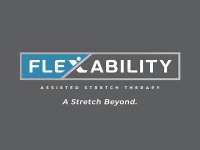 Flex-ability bold branding creative daily logo flex flexability graphic design logo logo design modern stretch stretch therapy stretching typography