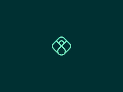 Growth branding calm design green imagotype logo mint