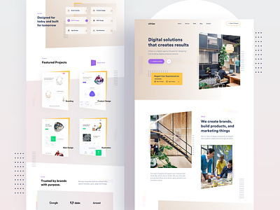 Digital Agency 2019 design trend 2019 trend agency agency website creative creative agency digital agency landingpage minimalist modern trendy ui ux web website