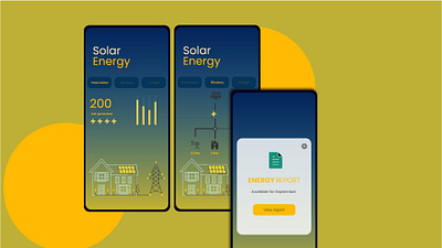 Solar Energy challenge energy mobile app mobile ui overlay solar xd xddailychallenge