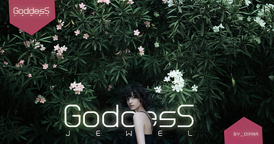 Branding piece for Goddess Jewel 1 advert goddess photoshop poster