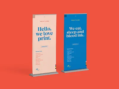 Printyard brand design branding collateral design print rollup