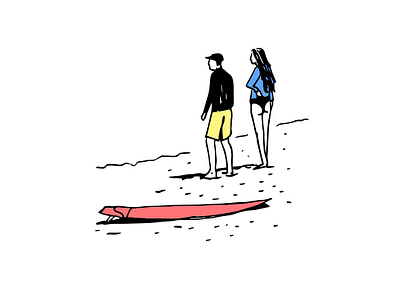 THE SURFERS beach life daily life happiness holyday illustraion lifestyle luxury ocean life prints sand sketch sports summer sun surf surfboard surfing tel aviv vacation water