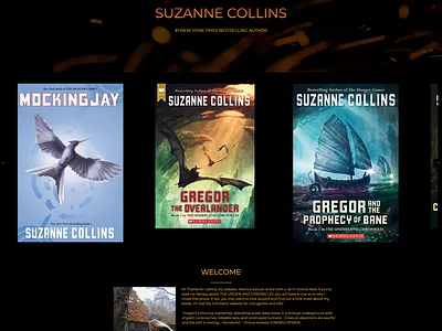 Suzanne Collins Website Redesign branding css design html javascript typography ui ux web