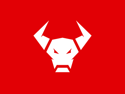 Matador Logo animal branding buffalo bull character header icon logo mascot modern red ui vector white