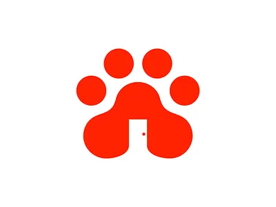 Dog House Logo animal app logo branding dog elegant flat house icon logo modern monogram negativespace