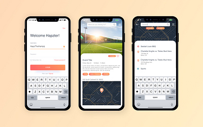 Hapz Mobile App app mobile app product design ui ux