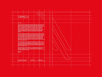 Trinity brand branding color design graphic graphic design grid logo stationary technology typography