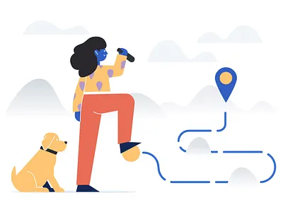 Landing Page Animation 2d animation after effects animation character dribbble gif illustration loop motion ui