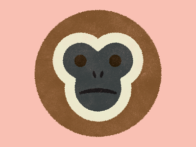 Gibbon! animal community dribbbleweeklywarmup fun gibbon grow learn play primate weekly warm up