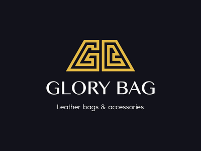 Glory Bag New Logo accessories bag bags black brand branding clothes glory gold golden leather logo logotype luxury premium sgdiz shop store vip wear