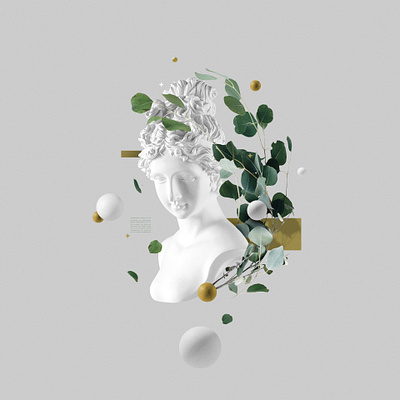 Faux 3D abstract illustration photoshop