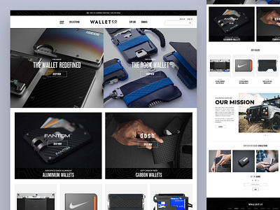 Wallet Co design drawingart ecommerce photoshop responsive shop ui ux wallet web webdesign website