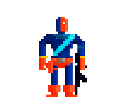 Deathstroke 8 bit 8bit argentina comics design illustration pixel pixel art pixel heroes pixelart pixels
