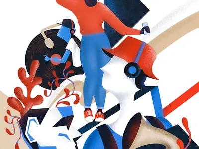 MUSIC animation design illustration vector