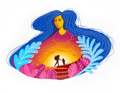 REUNIFICATION character design design graphicdesign illustration immigrant posters vector